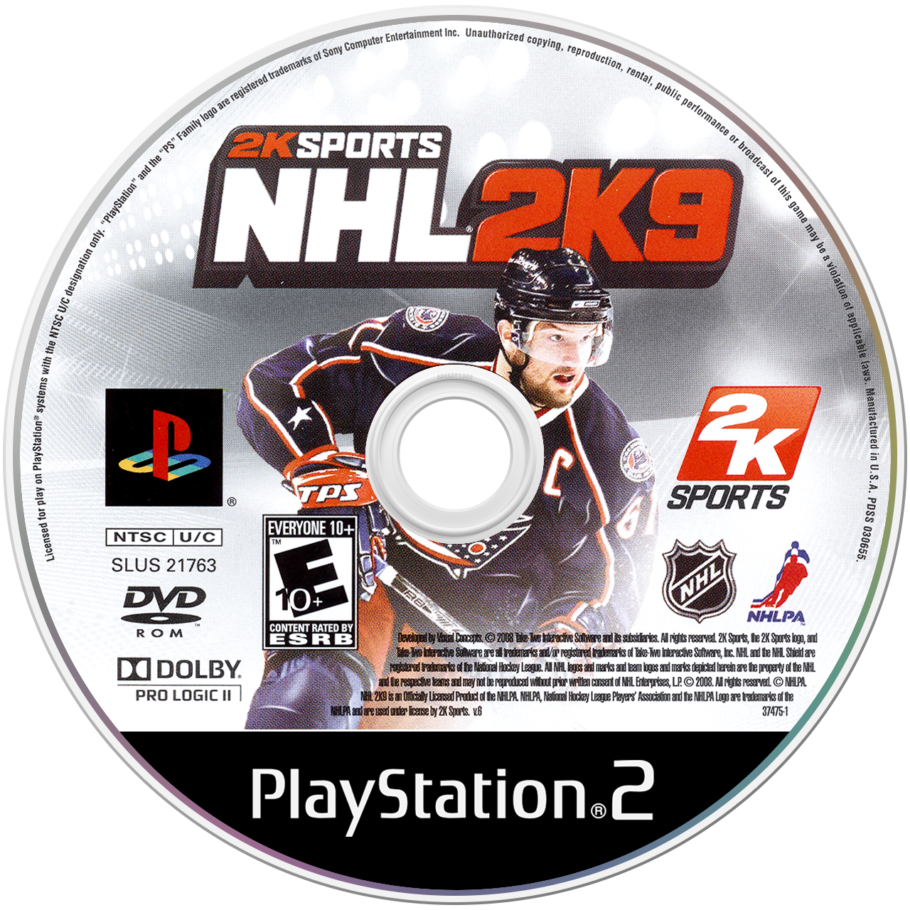 NHL 2K9 media 5 for Playstation 2
